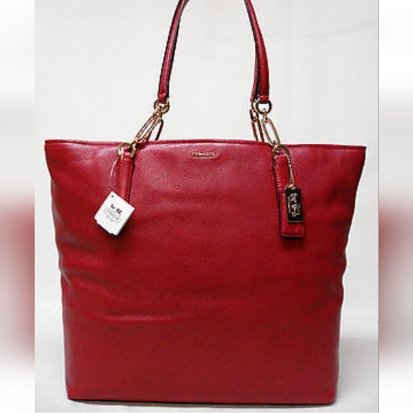 COACH Madison Leather N/S Tote, NWT - Picture 3 of 5